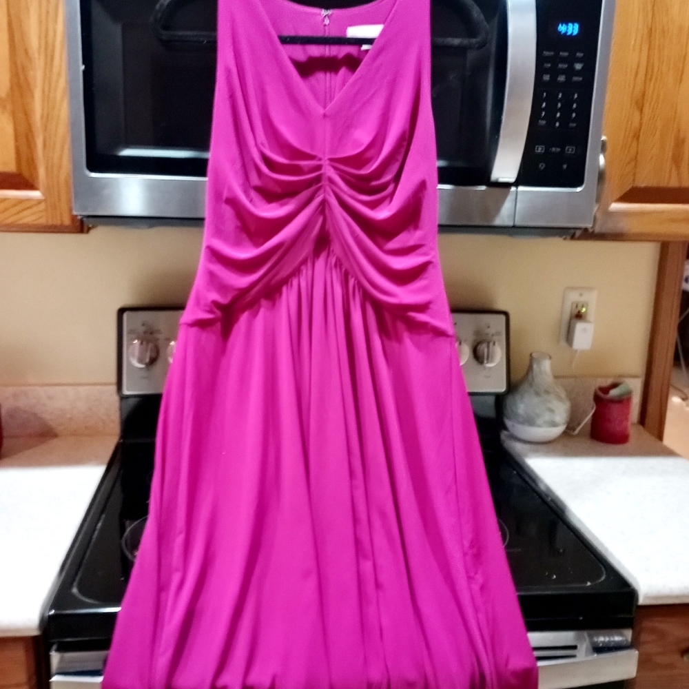 A beautiful fuchsia dress